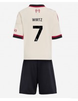 Liverpool Florian Wirtz #7 Bortedraktsett Barn 2025-26 Korte ermer (+ bukser)